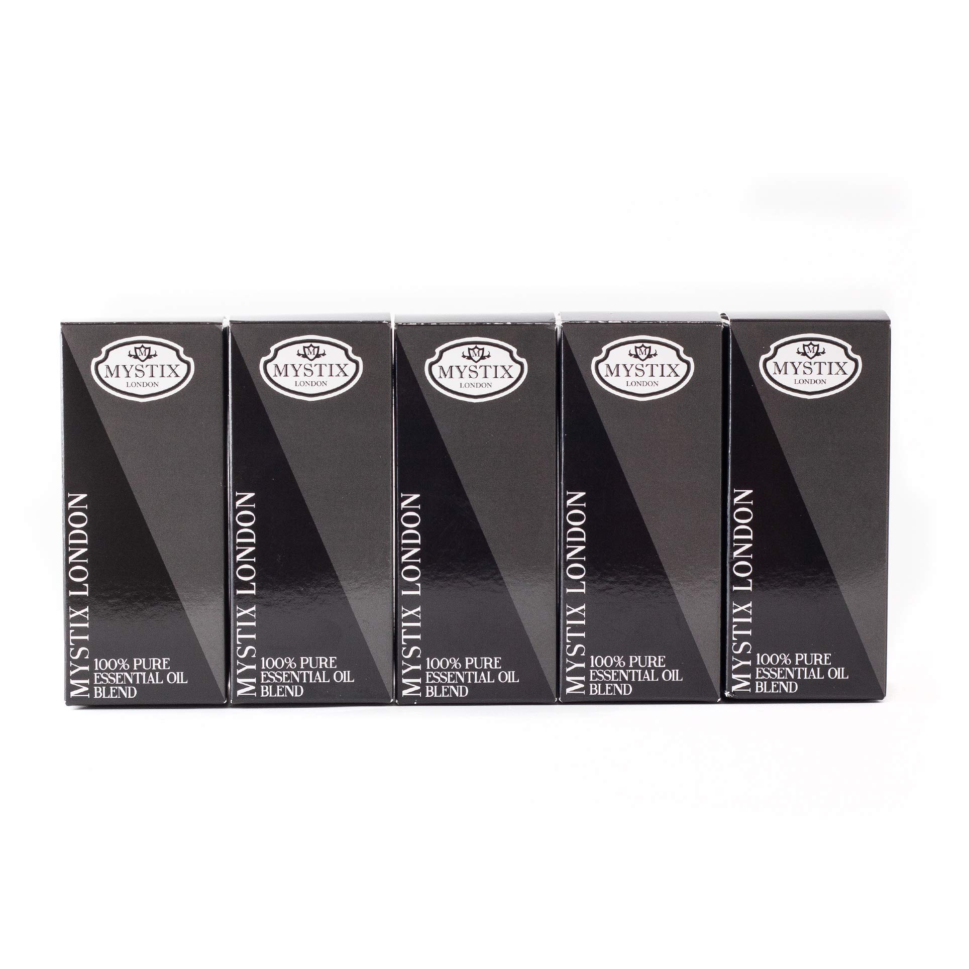 Mystic Moments | Weihnachtszeit Ätherische-Ölmischungen Geschenkset | 5 x 100ml Festlich Aromatherapy Blends | Saisonal Düfte for Wohnatmosphäre & Cosy Atmosphere