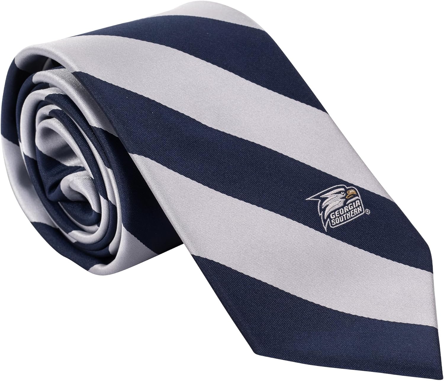 Desert Cactus Georgia Southern University Neck Tie GSU Eagles 100% Polyester Necktie with Logo, Officially Licensed (Style A)