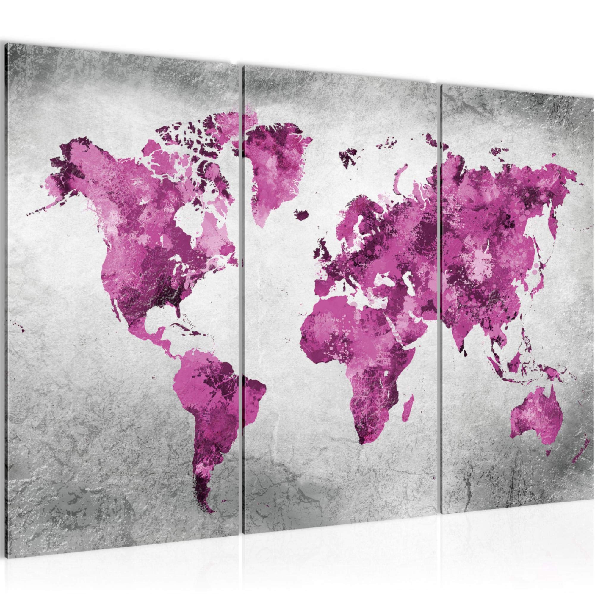 Mappa Del Mondo Di Grandi Dimensioni Con Colore Desaturato Colori Un Grande Tutti I Continenti Secondo La Proiezione Mercatore Image182147421