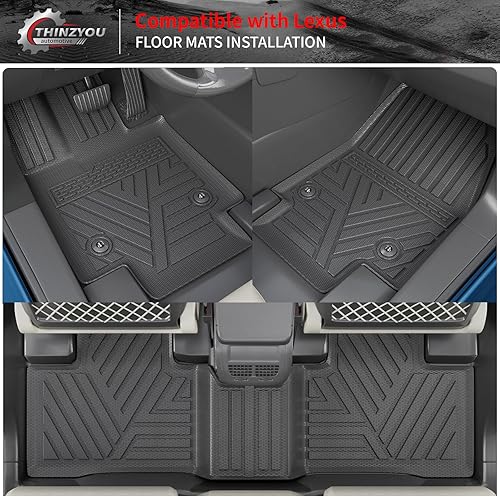 Miniatura 8 de Thinzyou Tapete de carga compatible con Lexus RX350 RX450H 2016-2022, forro de carga para maletero, revestimiento de maletero TPE para todo tipo de