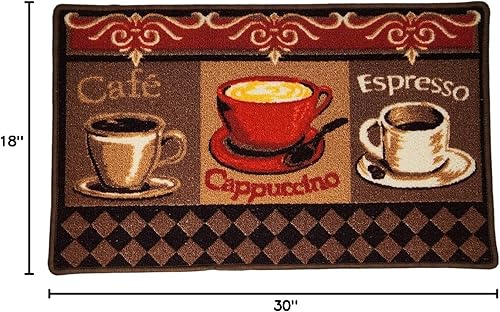 Miniatura 3 de BH Home &amp; Linen Tapete de cocina para suelo de 18 x 30 pulgadas, tapete de cocina antideslizante en el reverso  antideslizante, juego de 2 piezas,