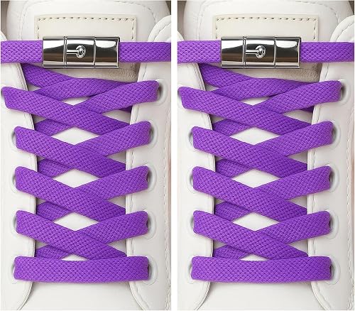 KJML DIY No Tie Shoelaces for Adults Elastic Shoe Laces for Sneakers No Tie Shoe