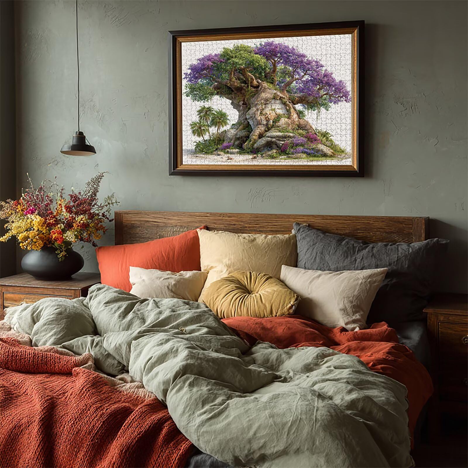 Puzzle z roślinami, 5000 elementów dla dorosłych, drewniane puzzle "zrób to sam", 156 x 105 cm, drewniane puzzle dla całej rodziny, dekoracyjne puzzle i prezenty, duże, inteligentne puzzle, prezent