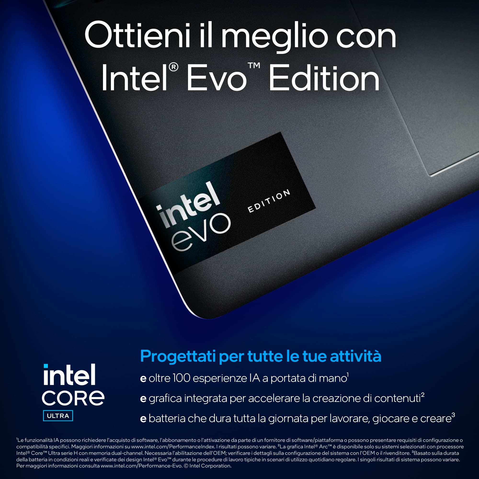Dell Inspiron 14 Plus 7440 Portatile 14" 2.8K (2880 x 1800), Intel Core Ultra 7, Intel Arc Graphics, 32GB Memoria, 1TB SSD, Windows 11 Home, Tastiera retroilluminata, italiano, cloud cover
