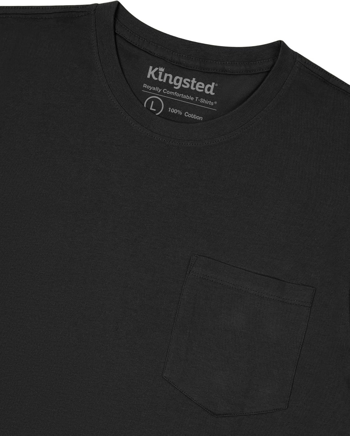 Kingsted Pocket T-Shirts for Men - Super Soft 100% Cotton Crewneck Tees - Well-Crafted Classic Comfort Fit - Image 7