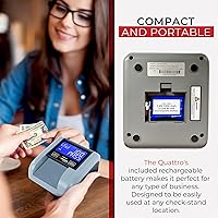 Vista 7 de Cassida Quattro Detector Automático Rápido de Billetes Falsificados con Sensores Avanzados (UV,MG,IR,MT,Grosor,Tamaño) - Alimentación en Todas
