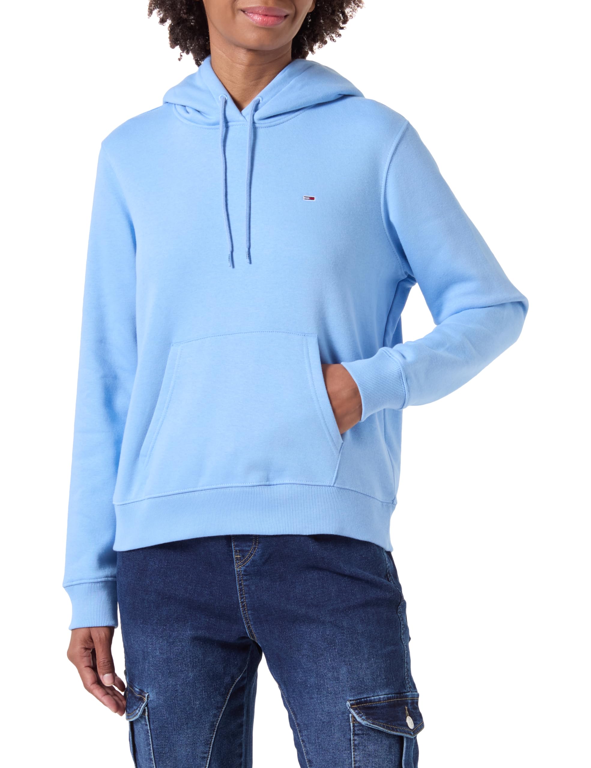 Tommy Jeans Damen Hoodie Rundhalsausschnitt Regular Fit