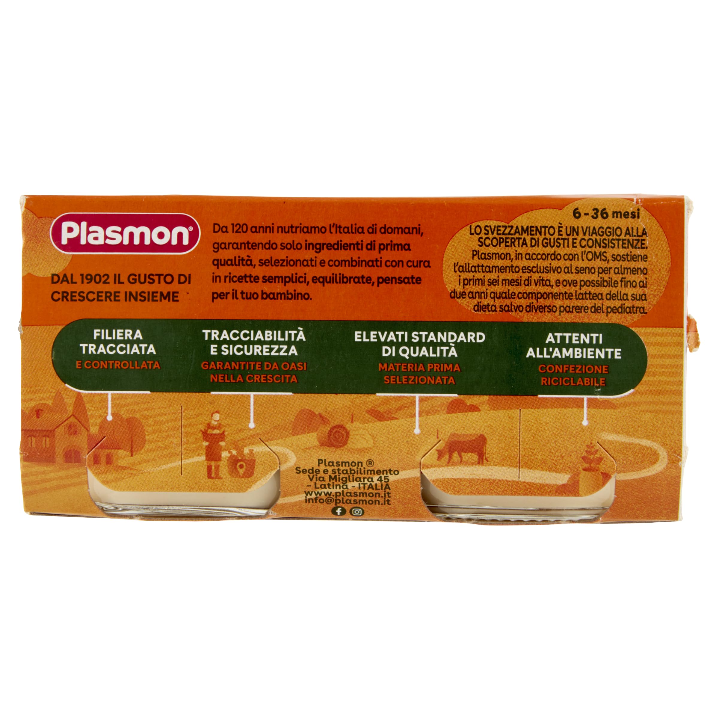 Plasmon Omogeneizzato Spigola 2x80g (12 Confezioni)
