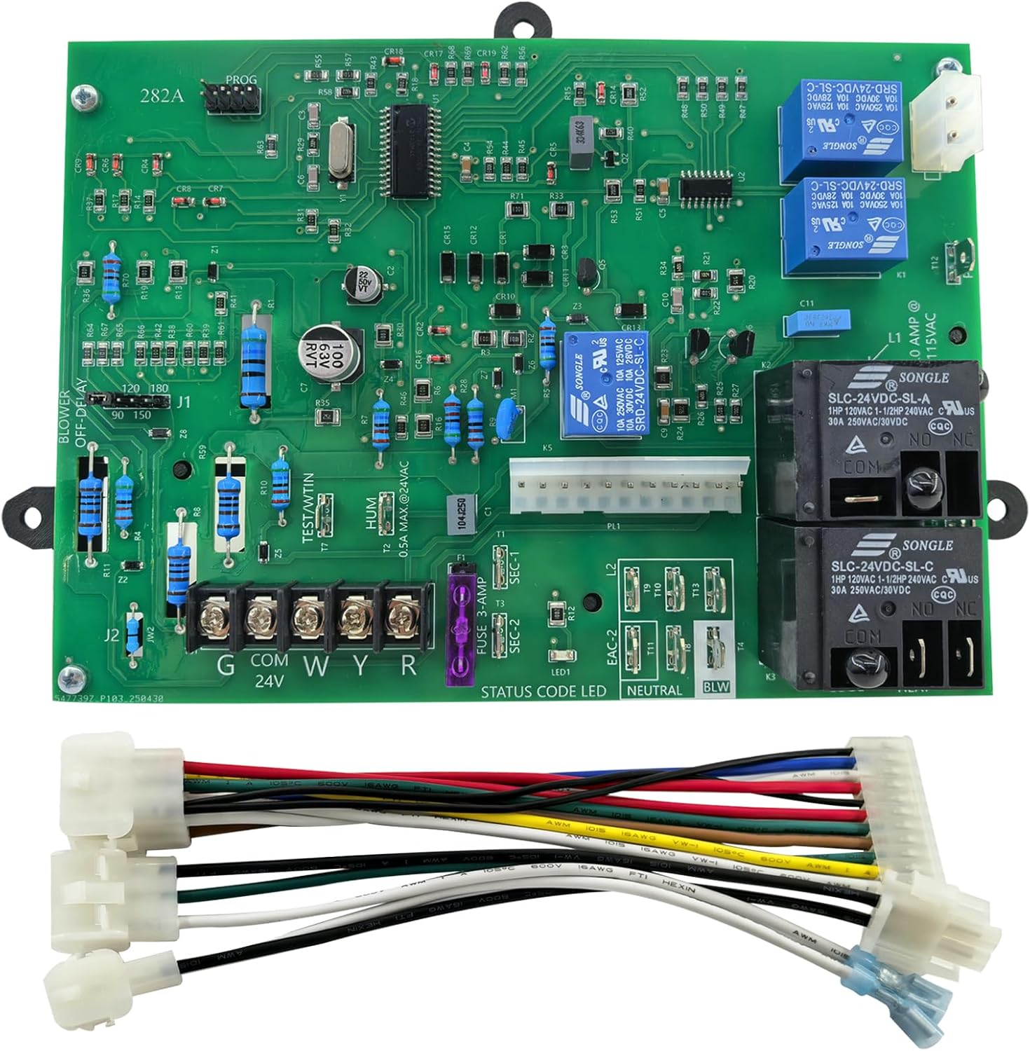 282A HK42FZ011 Furnace Control Board Module, Compatible with Carrier HK42FZ013, HK42FZ004, HK42FZ007, HK42FZ008, HK42FZ009, HK42FZ016 Series Control Board