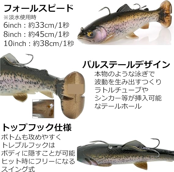 Savage Gear Savage Gear 3 D Pulse Tail Rtf 8 ' Ghost One Size