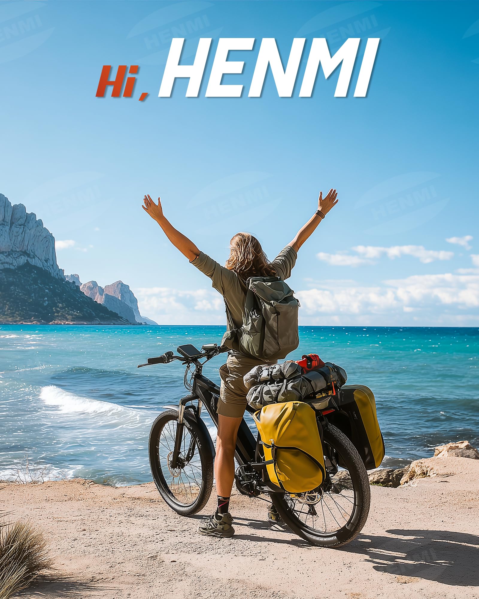 HENMI Fahrradständer e-bike 24-29 Zoll, 40mm lochabstand mit 2 löchern Extra Stabil 80 KG, Verstellbarer Fahrradständer für e bike Mountainbike Rennrad