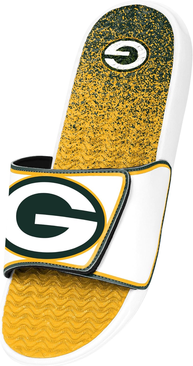 FOCO Green Bay Packers NFL Primary Logo Gradient Gel Slide - XL