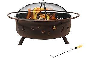 Sunnydaze Cosmic 42-Inch Wood-Burning Rustic Fire Pit