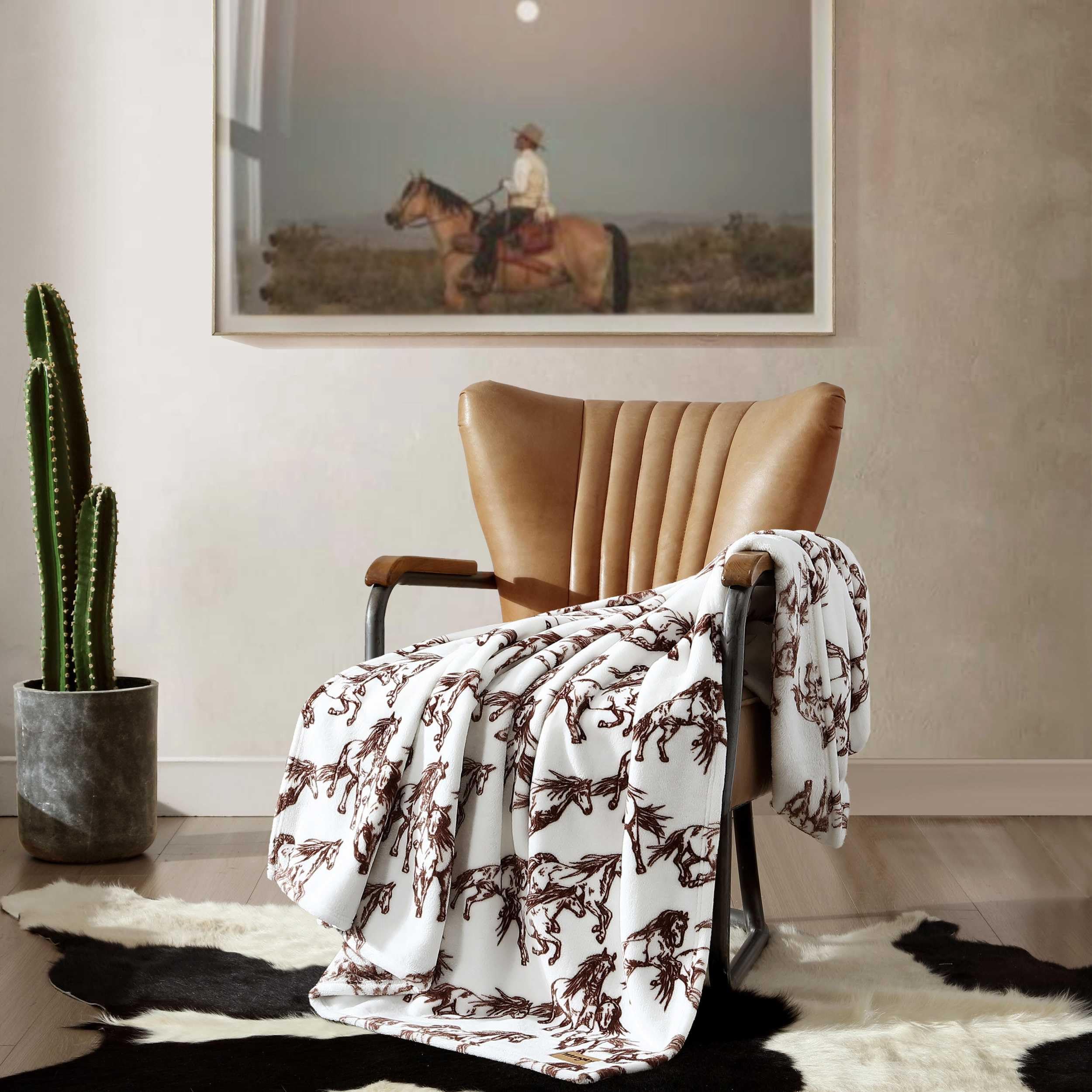 Wrangler - Blanket, Ultra-Soft Plush Fleece Throw Jamaica