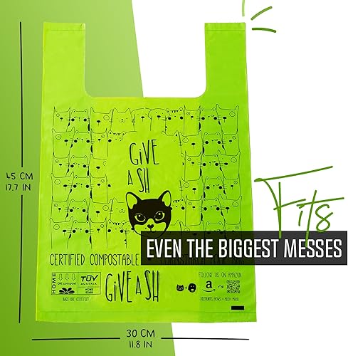 Miniatura 6 de Certified Home - Bolsas compostables para arena de gatos para excrementos  10% a organizaciones benéficas, a base de almidón de maíz para limpiar