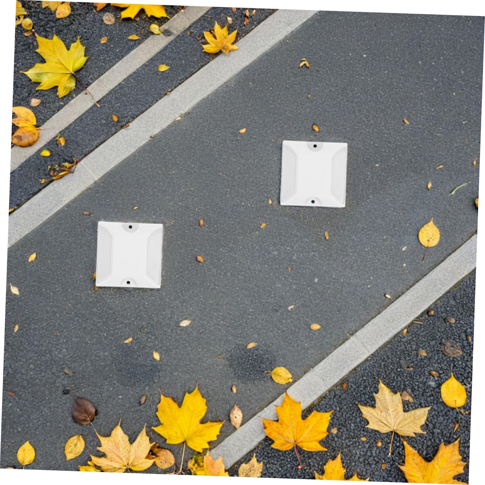 LIFKOME 3 series Reflectores De Entrada Para Vehículos Reflectores De Seguridad Para Cruces Peatonales Marcadores Reflectantes 10 piezas x 3