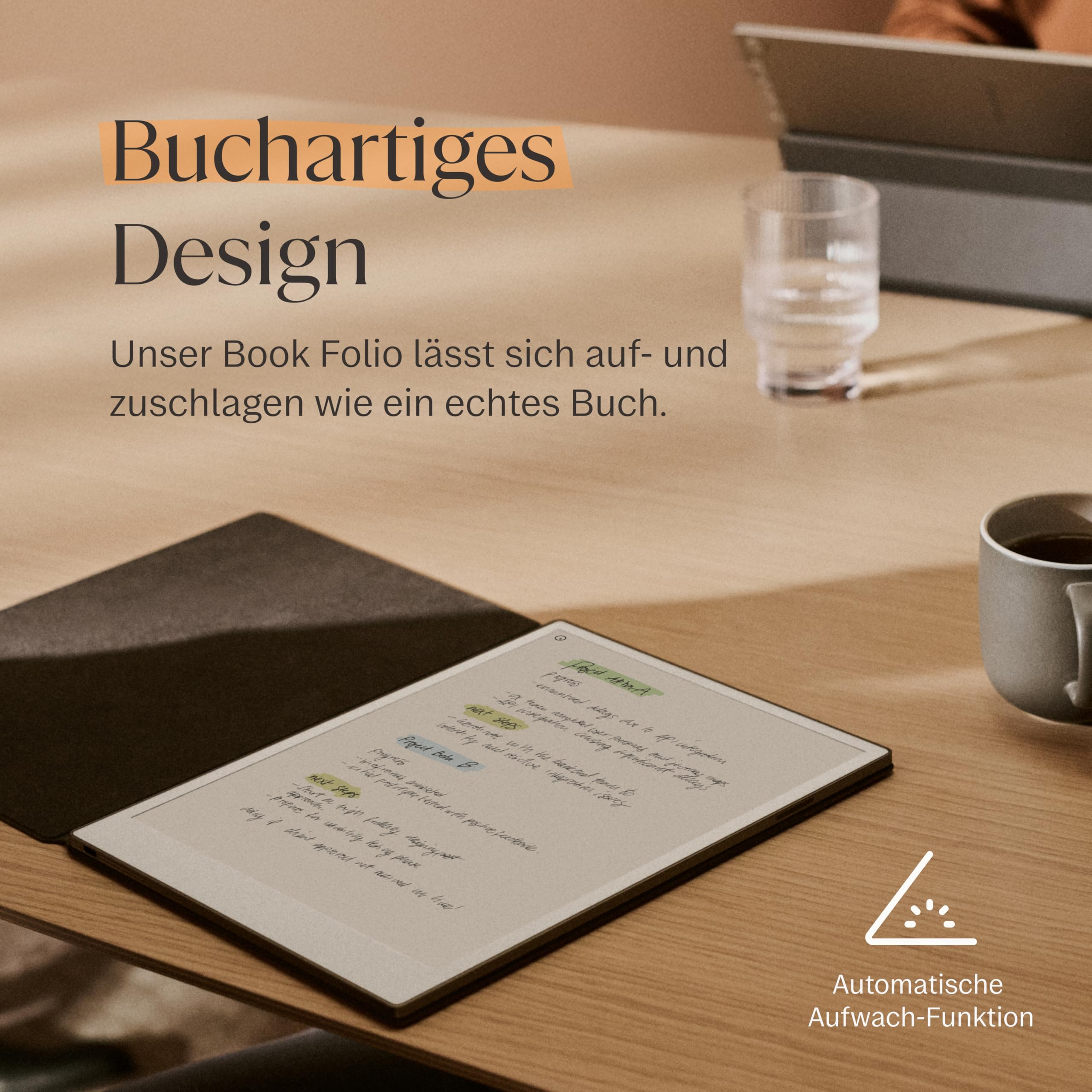 reMarkable Paper Pro Book Folio – Kobalt | Mosaikgewebe Book Folio für dein 11,8-Zoll reMarkable Paper Pro Tablet, leichtes Tablet-Schutzcase