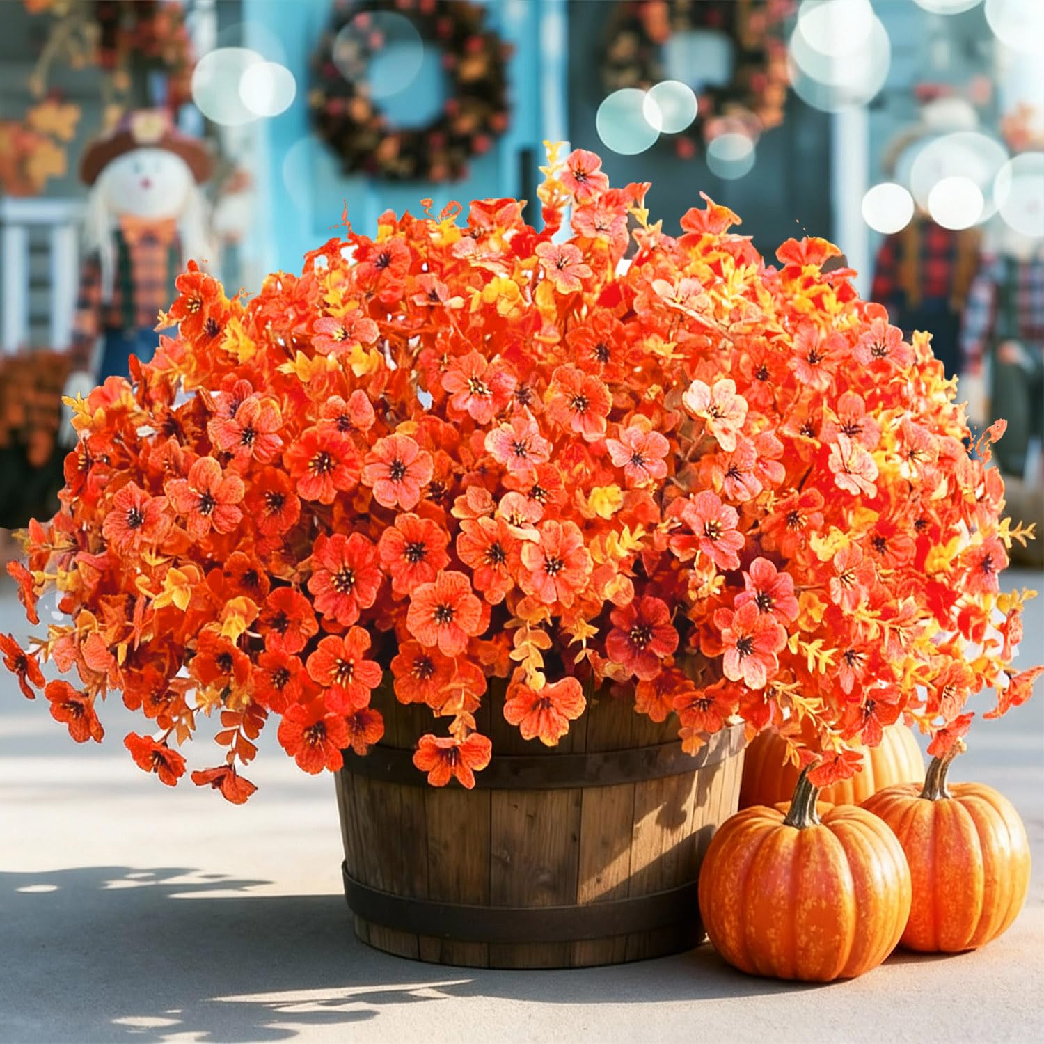 Qubigko Artificial Fake Mums Flowers