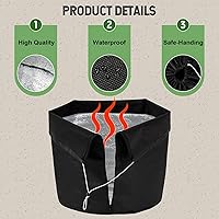 Vista 3 de Ecmln 2PCS Maceta de Protección Invernal para Plantas, Cubierta de Protección contra Heladas para Plantas de Invierno, 16.9 * 19.2in Bolsa