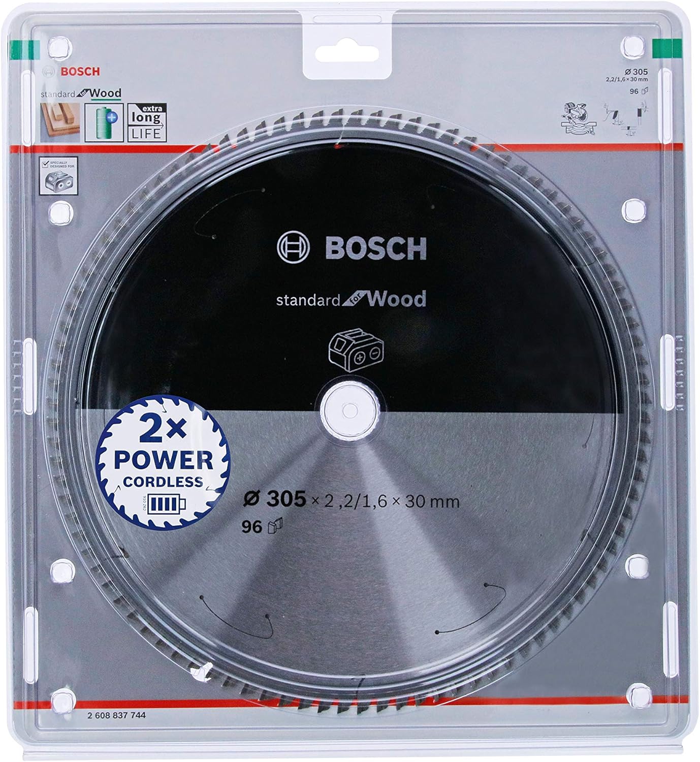 Bosch Professional Circular Saw Blade Standard (for Wood, 305 x 30 x 2.2 mm, 40 teeth