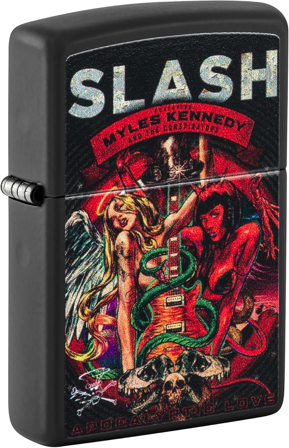 Zippo Slash Design Black Matte Pocket Lighter