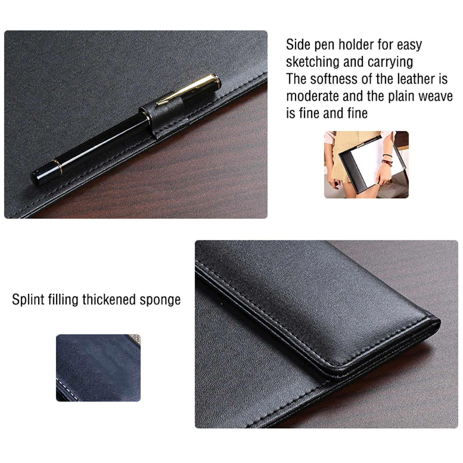 Cartella portadocumenti espandibile A4 e lettera carta formato folder folder folder business ufficio riunione riunione for appunti di dati raccoglitore con supporto penna 10 packs Cartelline Portadocu