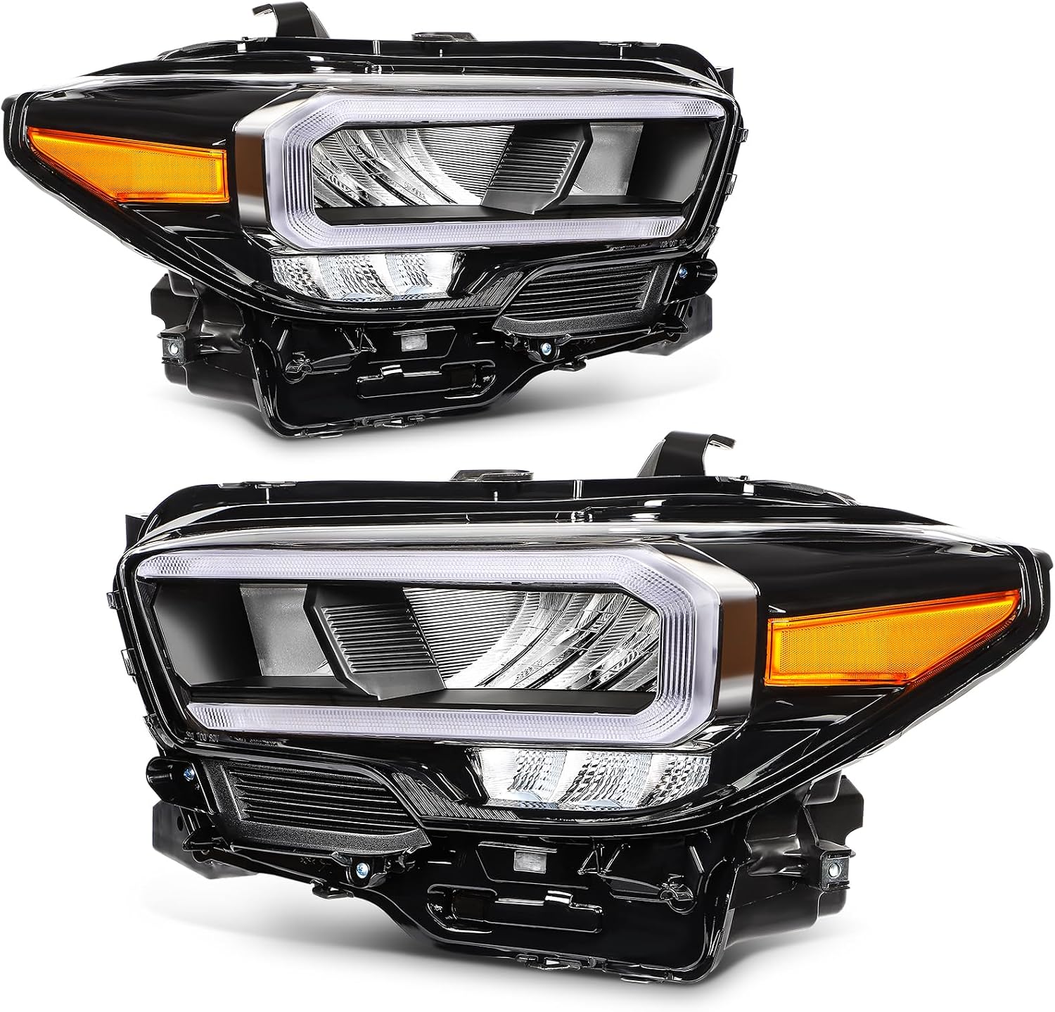 Headlight Assembly Compatible with 2020-2023 for Toyota Tacoma Limited|TRD Full LED Set Driver and Passenger Side TO2502291 TO2503291
