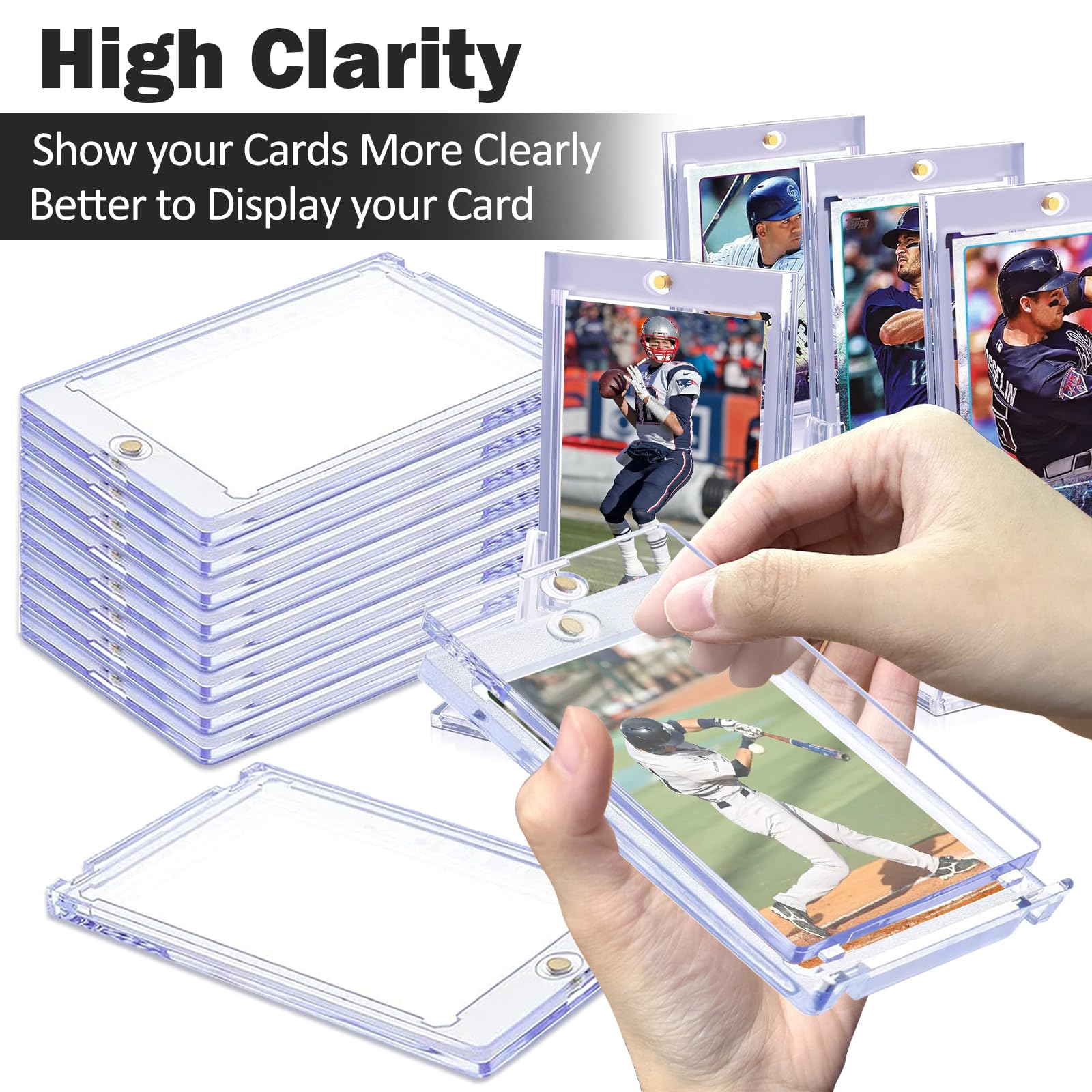 25 Magnetic Card Holder - Magnetische Kartenhüllen Für Sammelkarten UV-Schutz