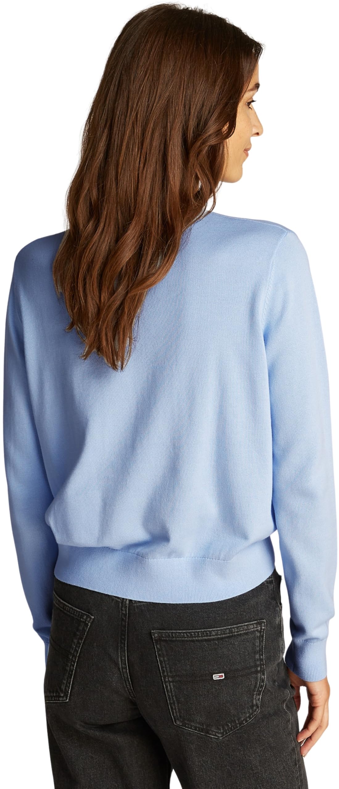 Tommy Jeans Damen Pullover Essential Crew aus Baumwolle