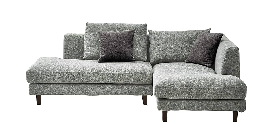 Amazon.co.jp: 関家具(Sekikagu) カウチソファ L字 ソファ 木脚