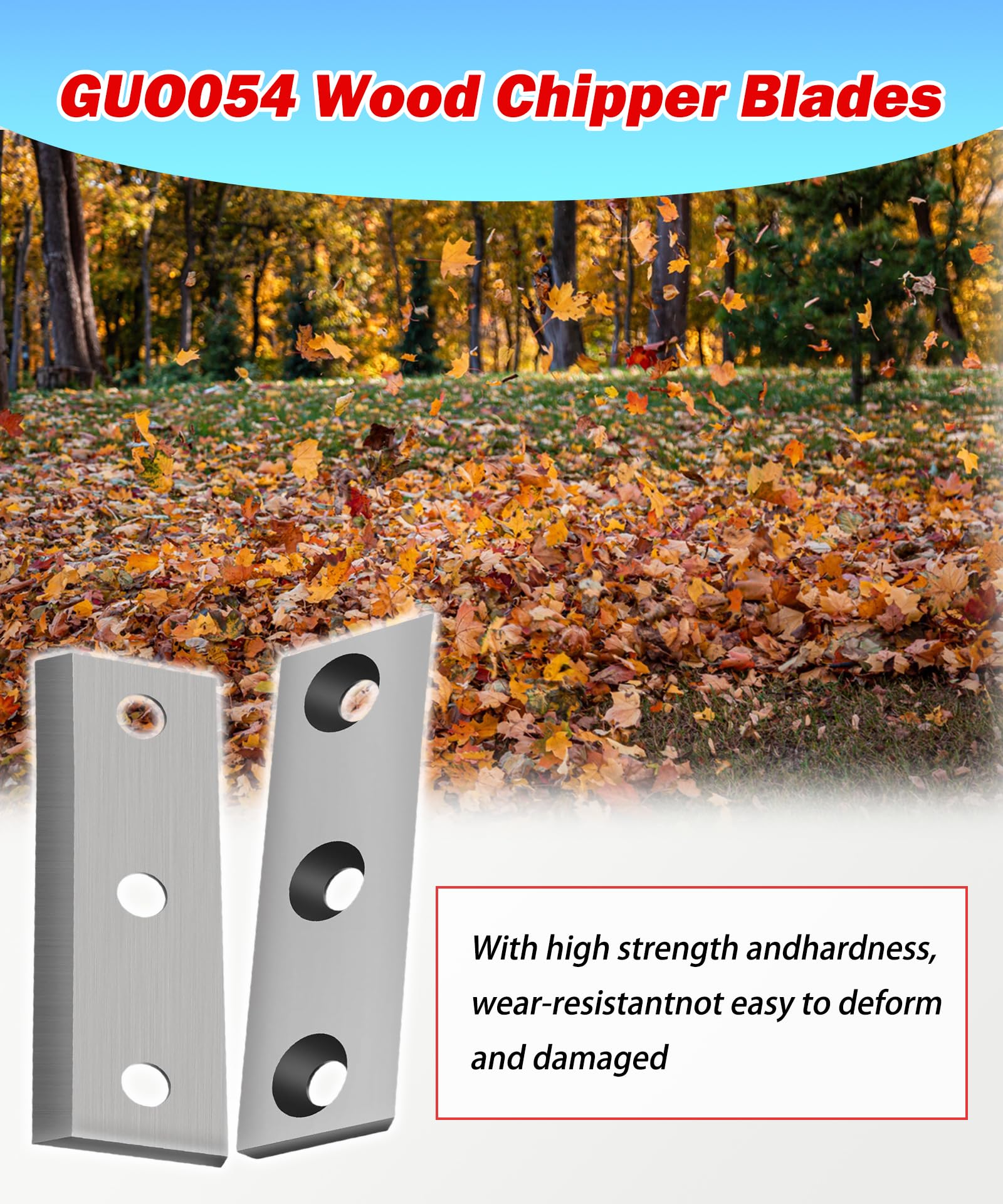 Paquete de 4 cuchillas de madera con tornillo compatibles con Greatcircleusa GUO054 Mini trituradora de madera de acero, EFCUT C30, C30 Mini, C30 Lite y trituradoras de madera 3 en 1