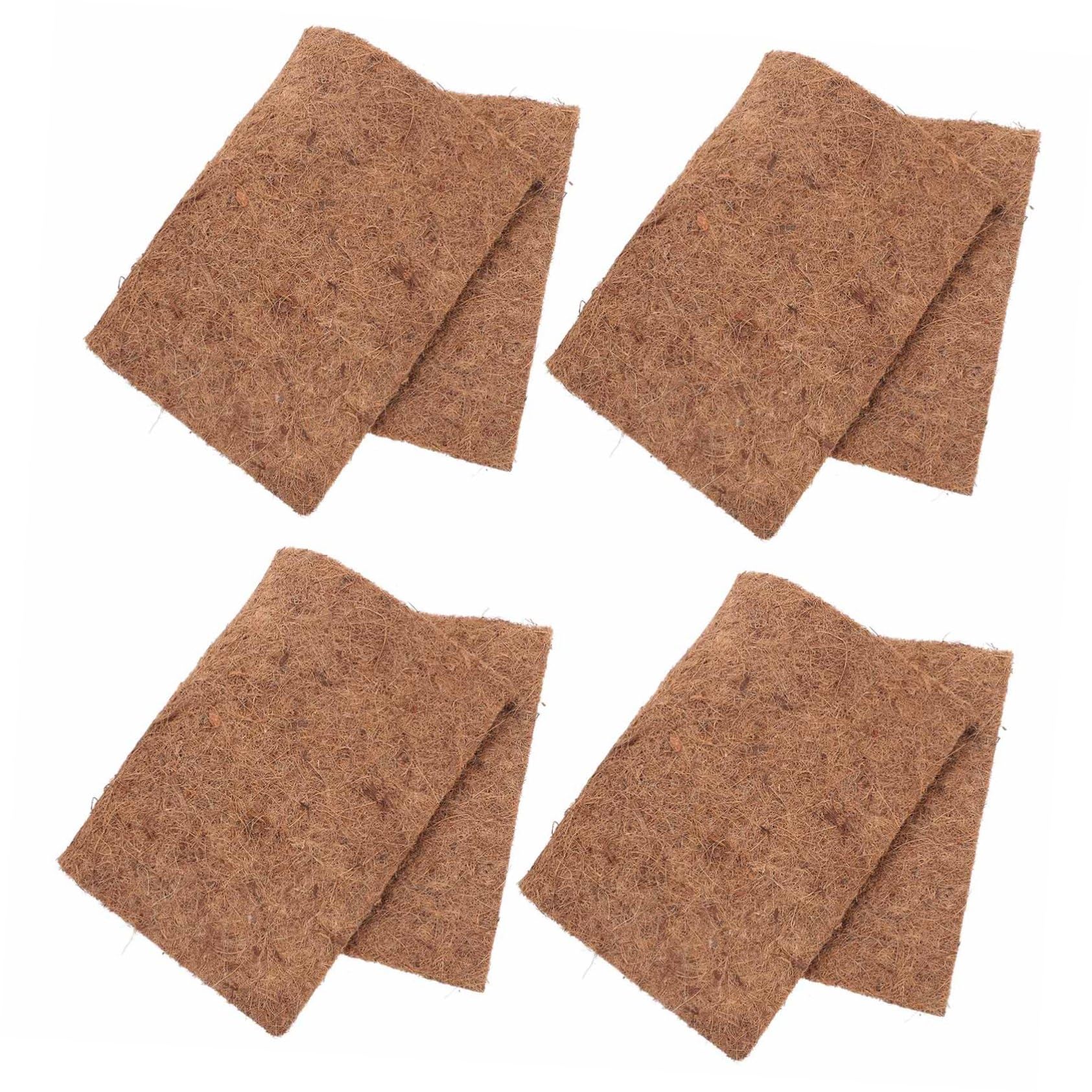 VICASKY 4 Tappeto Fibra Cocco Naturale per Rettili per Decorare Terrari e Accessori per Draghi Barbuto Specie Rettili e Sicuro per Animali Domestici