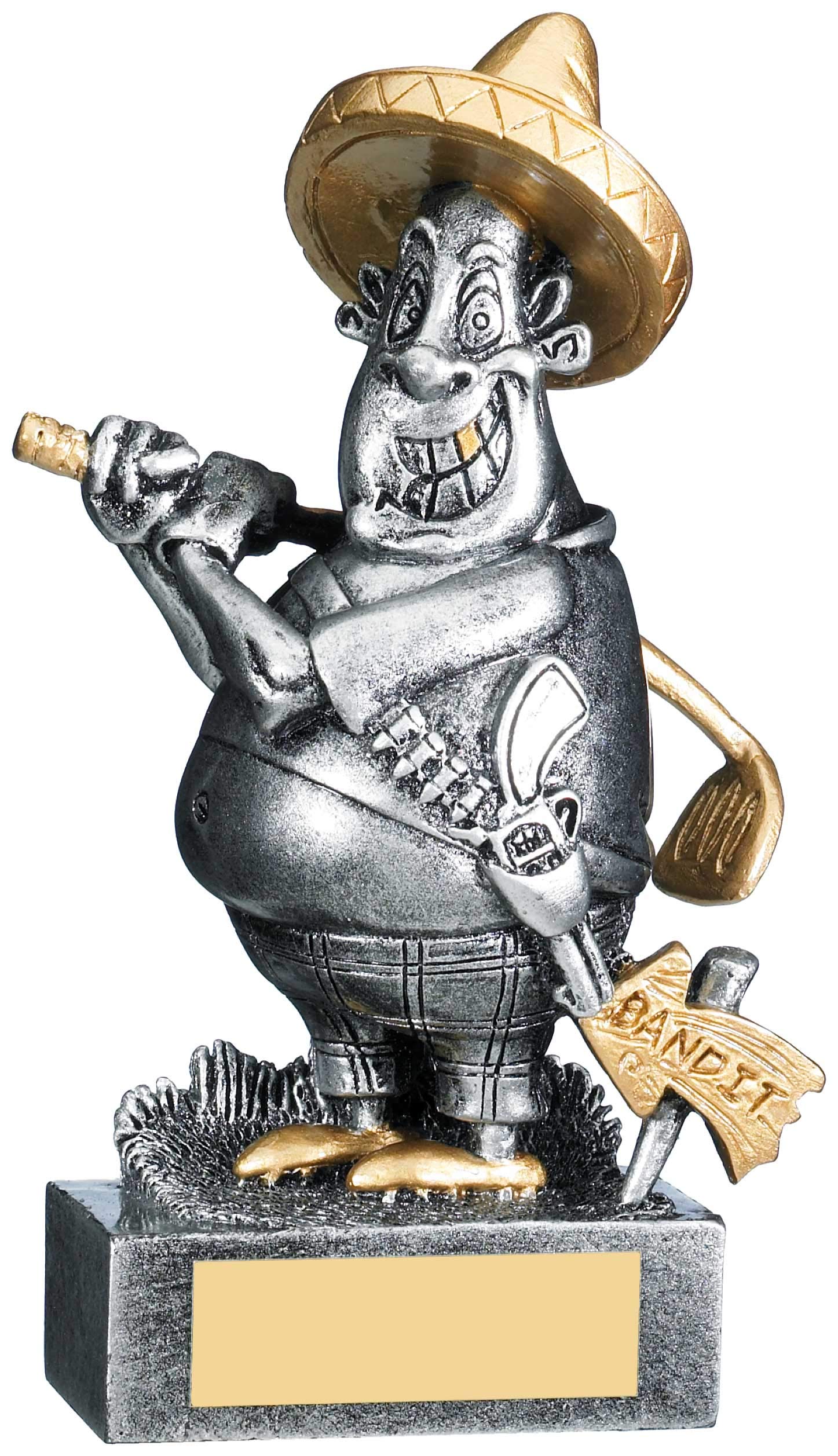 Womack GraphicsBandit Comic Golf 'Have A Go Henry' Award 5.75" 15cm with Free Engraving upto 50 letters RG23F