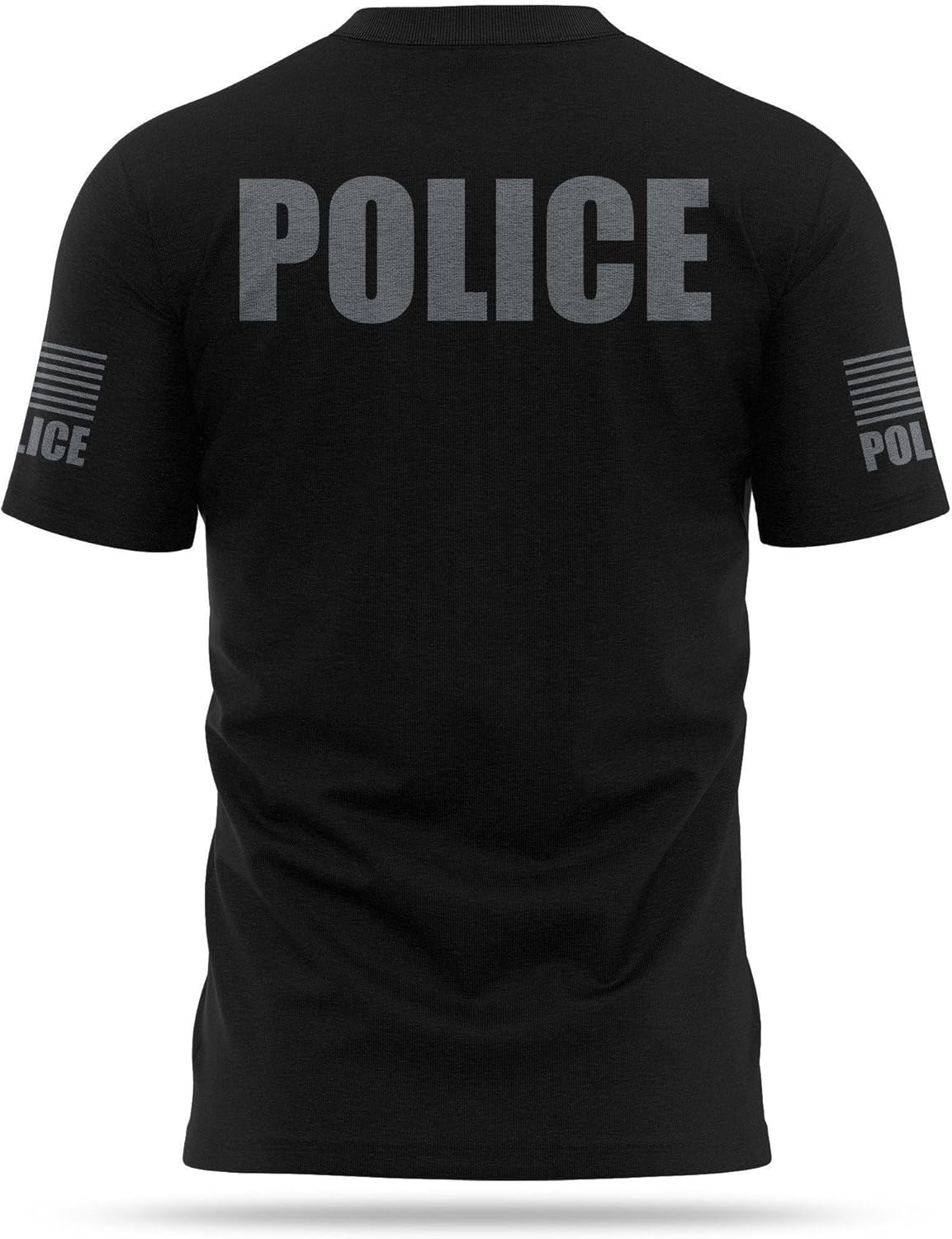 Police Cotton Blend Shirt - USA Patriotic Durable Tee - Ultra Soft Comfort. Perfect for on Duty