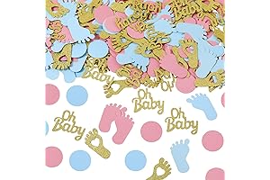440 Pcs Confetti Momma's Glitter Gender Reveal Paper Confetti