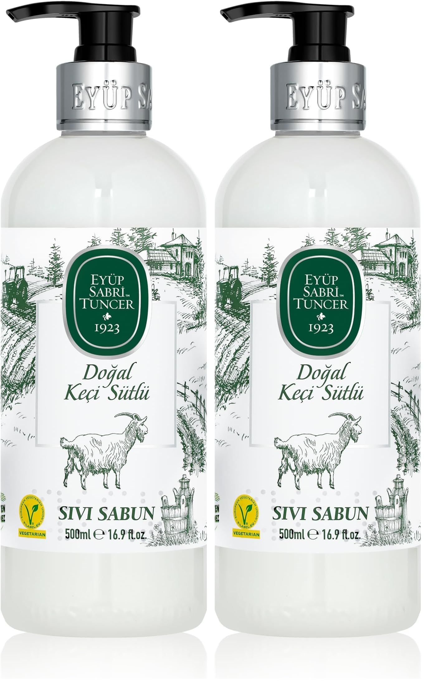 Eyüp Sabri Tuncer Doğal Zeytinyağli Sıvı Sabun Keçi Sütü (500 ml) 2li paket