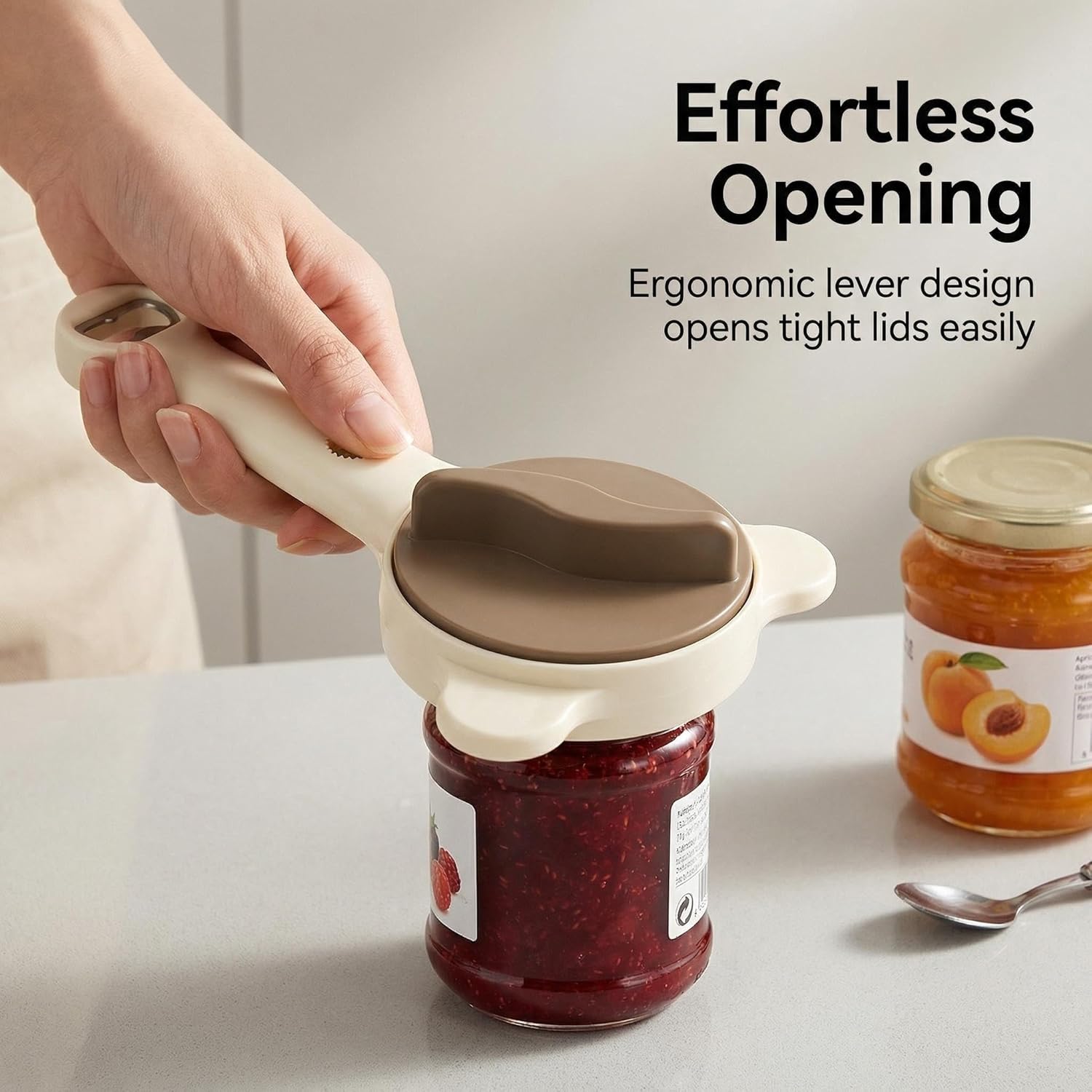 2PCS TXYYilufafafa Adjustable Jar Opener, Multifunctional Bottle Lid Gripper, Manual Effortless Can Opener for Seniors, Arthritis Hands, Fits Most Sizes Kitchen Gadgets