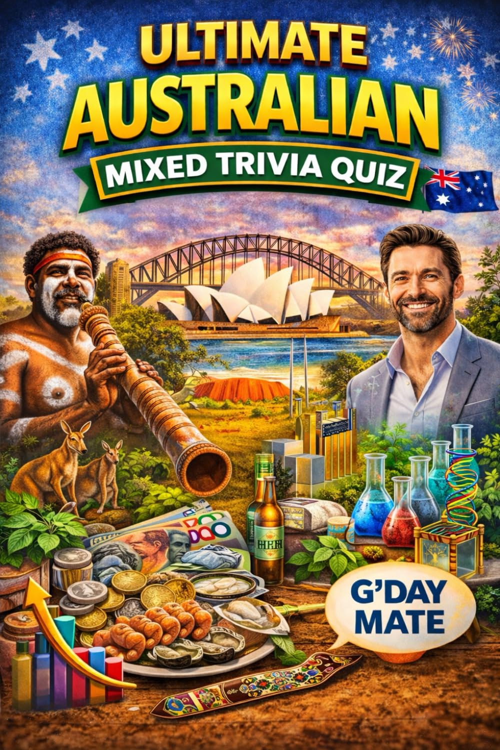 The Ultimate Australian Trivia Quiz for Adults - Mixed Challenge: Hard Edition