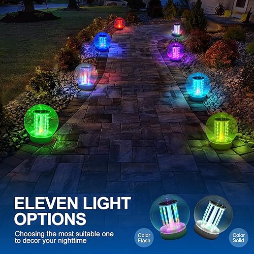 Miniatura 3 de Luces flotantes para piscina, luces solares RGB que cambian de color que flotan, luz de piscina impermeable IP68, luz flotante solar de marquesina