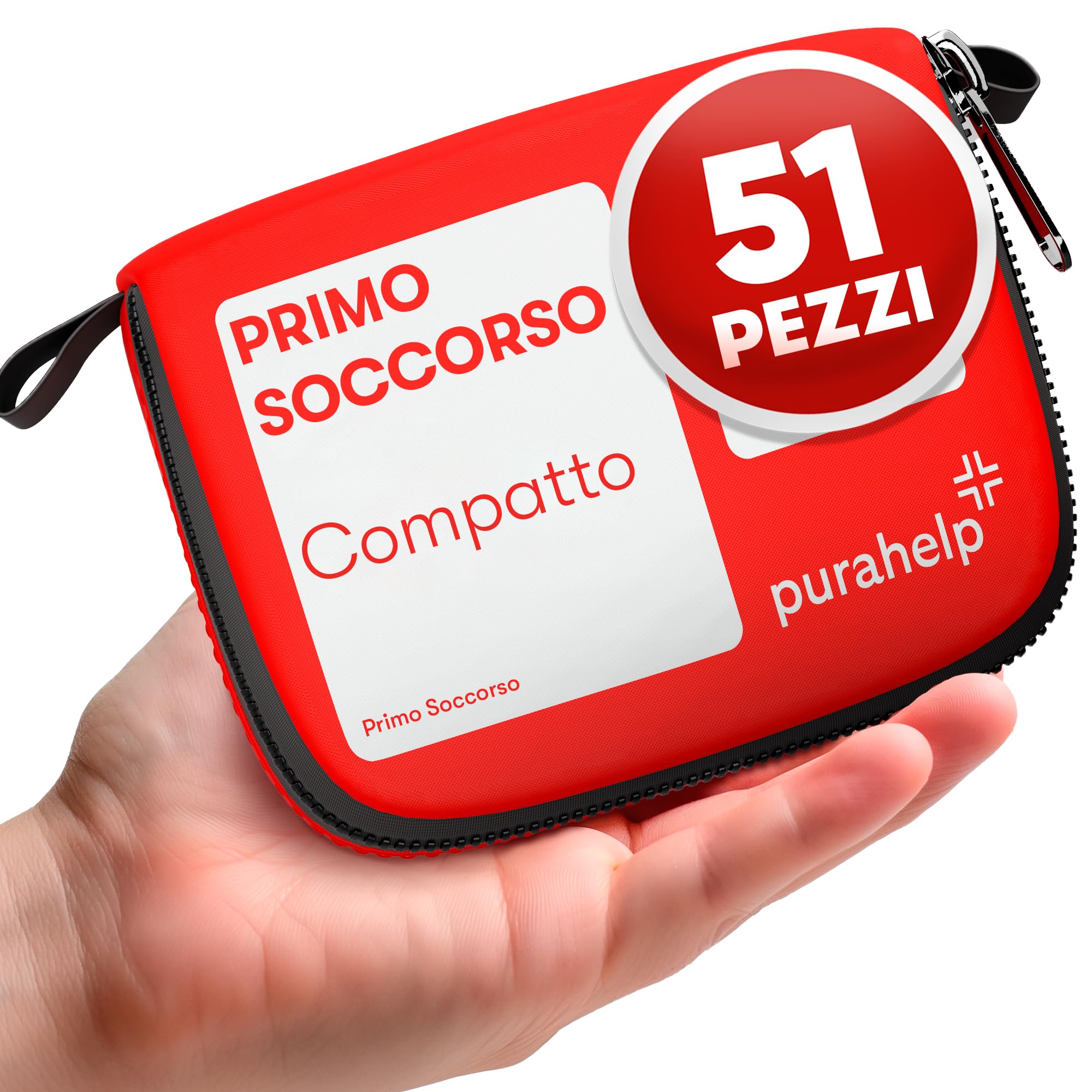 Mini Kit di Primo Soccorso - Compatto e Leggero - 51 Pezzi per Viaggio, All'aperto, Campeggio, Bicicletta - Kit di Primo Soccorso da Viaggio Farmacia da Viaggio Kit di Primo Soccorso All'aperto Kit di