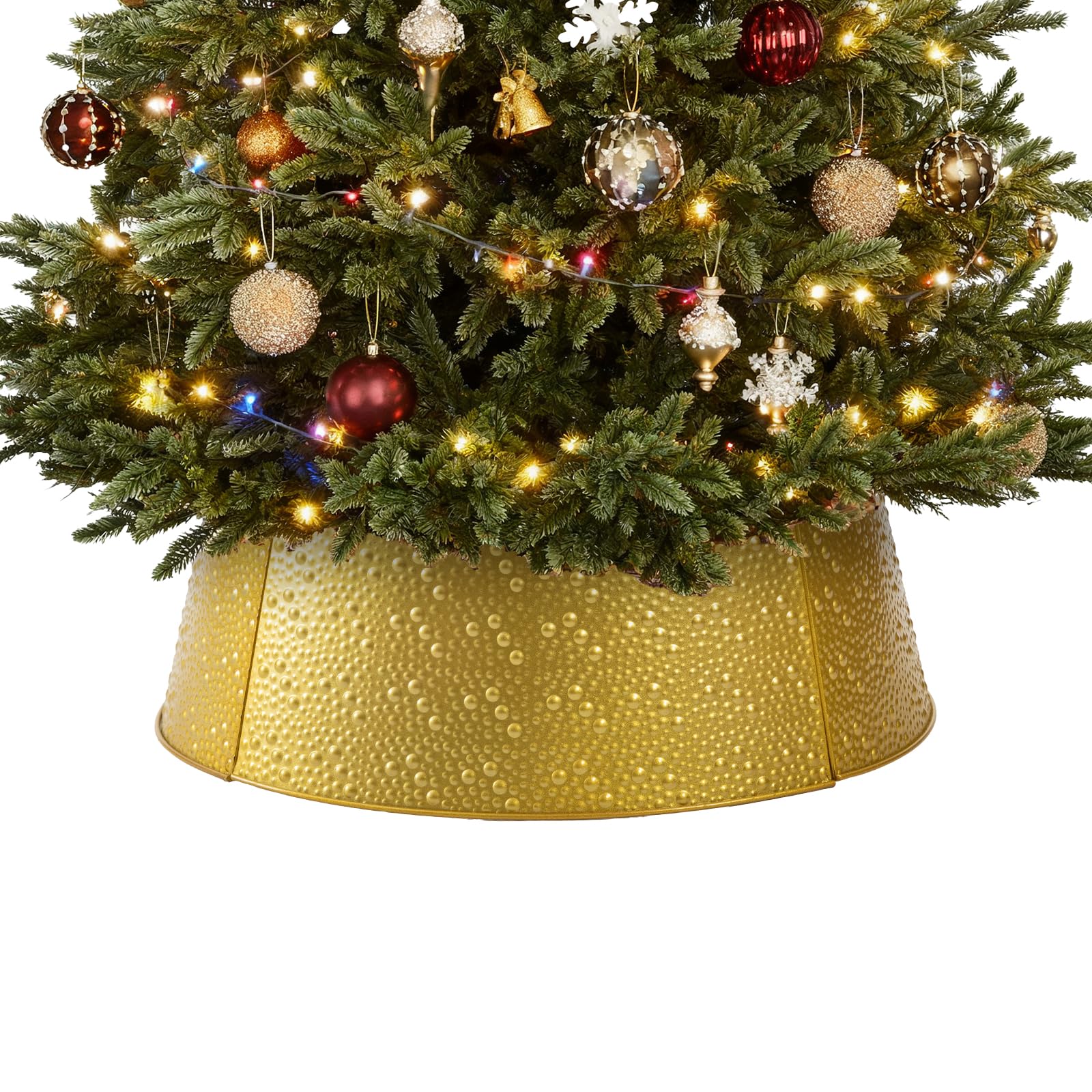 Sweetcrispy 26inch Metal Christmas Tree Collar