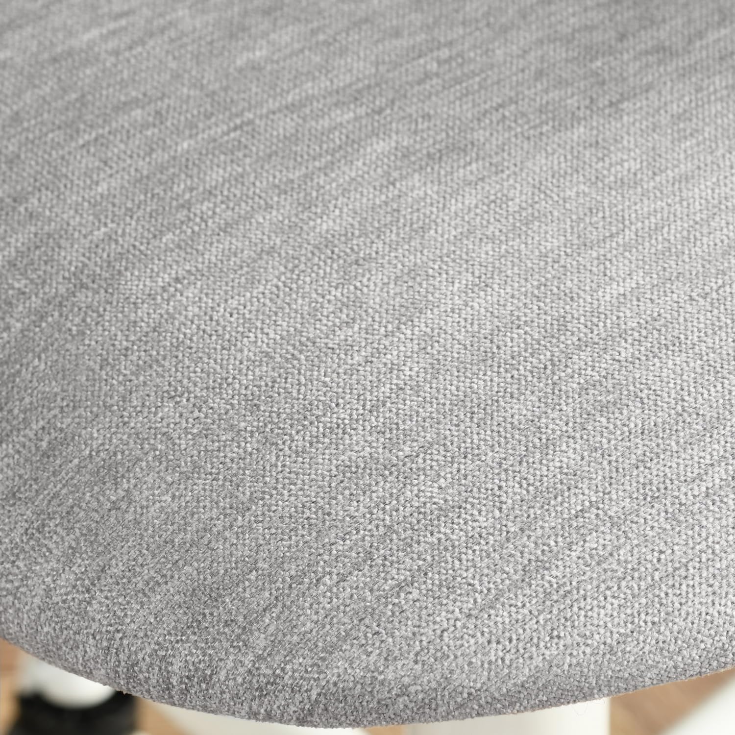HOMYLIN Bügelstuhl mit Rollen ergonomisch höhenverstellbar Hellgrau