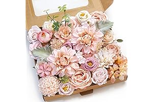 Enchanting Pink Artificial Flowers Combo