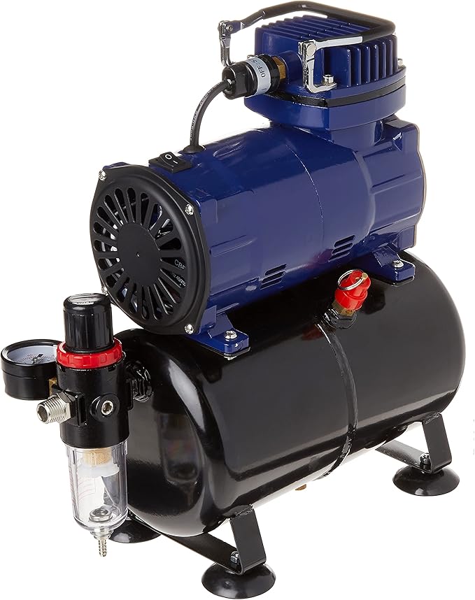 Paasche D3000R 1/5 HP Compressor with Tank, Regulator and Moisture
