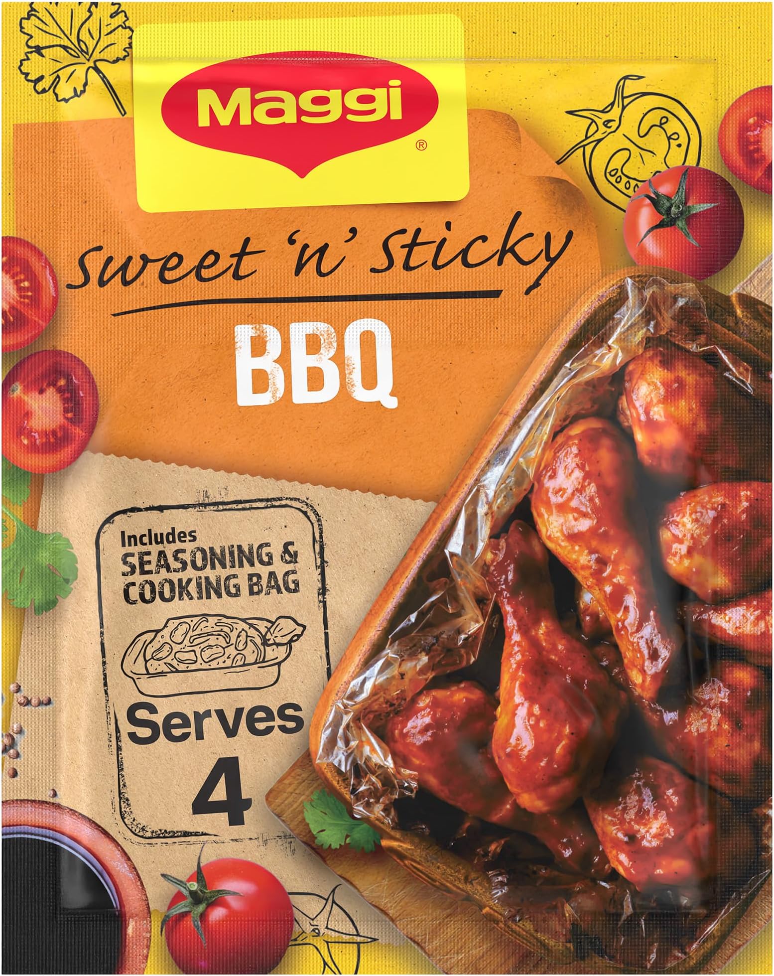 Maggi So Juicy BBQ Chicken Recipe Mix (41g Sachet)