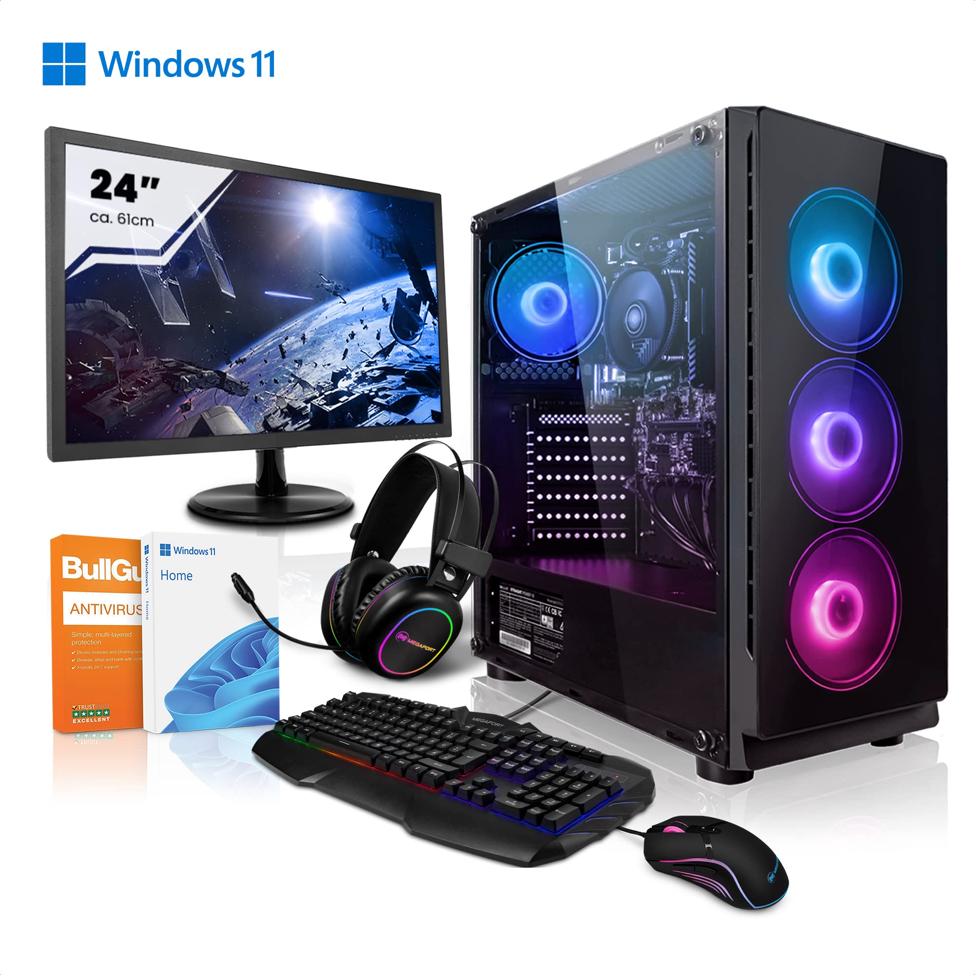 Megaport Complete Set PC Gaming PC AMD Ryzen 7 5700G • 24 Megaport Complete Set PC Gaming PC AMD Ryzen 7 5700G • 24