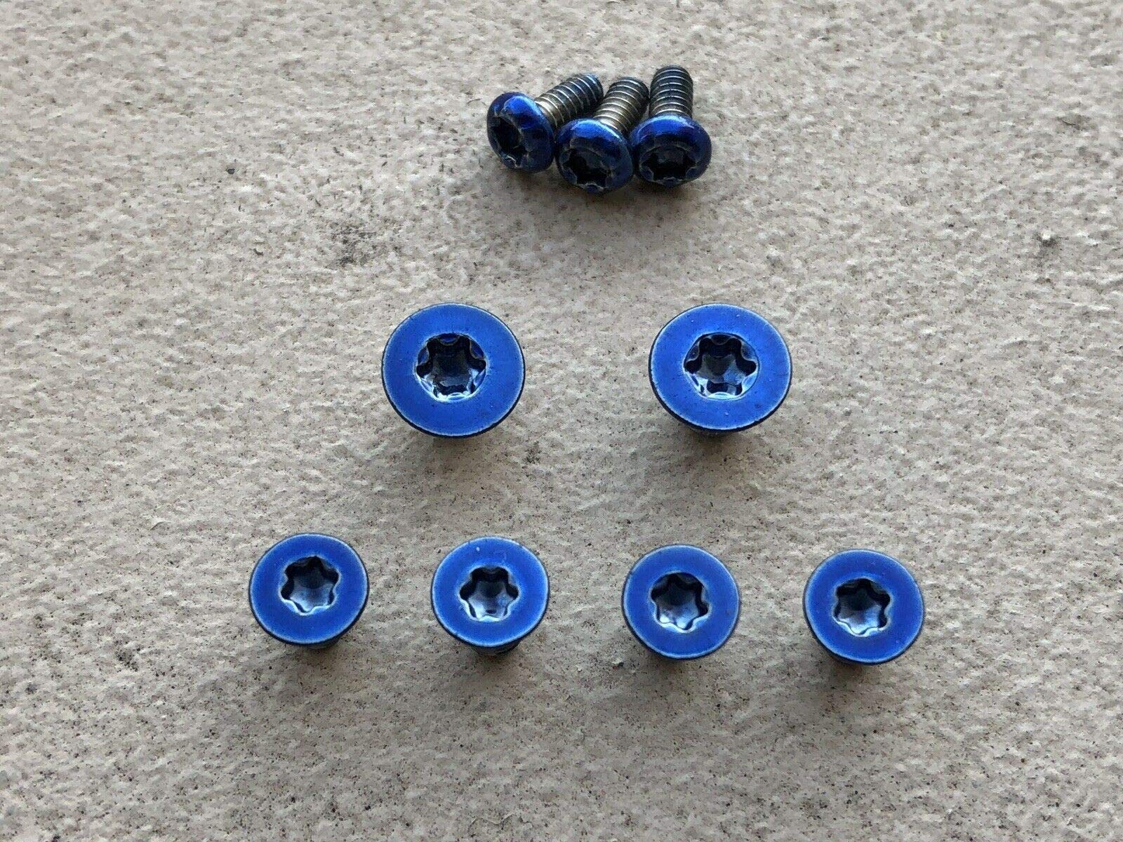 Set of Blue Scale, Pivot & Pocket Clip Screws for Spyderco Paramilitary 2-9pcs