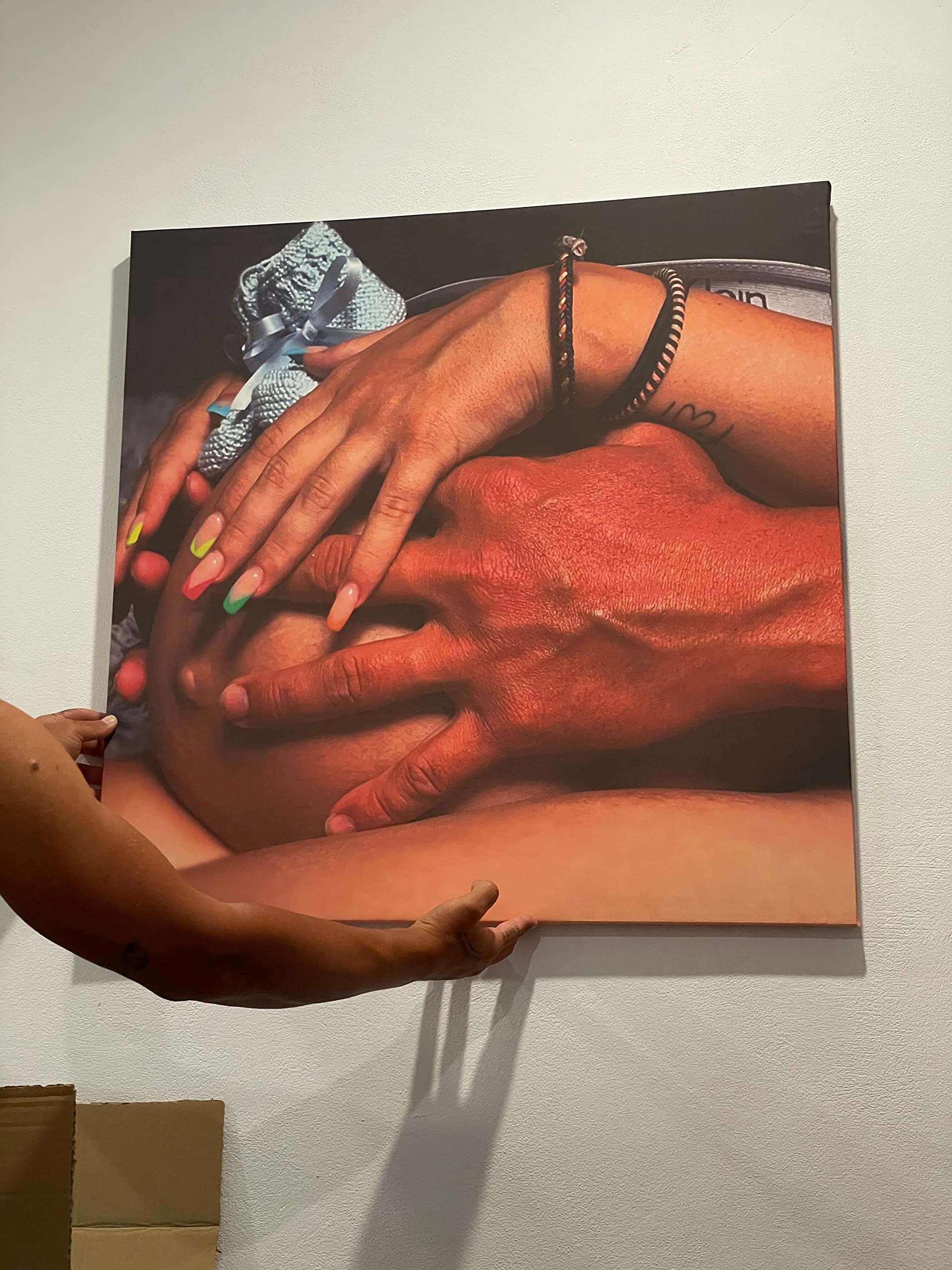 Lienzos Personalizados con Foto | Cuadro Personalizado | Lienzo Impreso sobre Bastidor Diferentes tamaños Lienzo en 100% Algodón Personalizado con tu Foto - Máxima Calidad de Impresión(90x90cm)