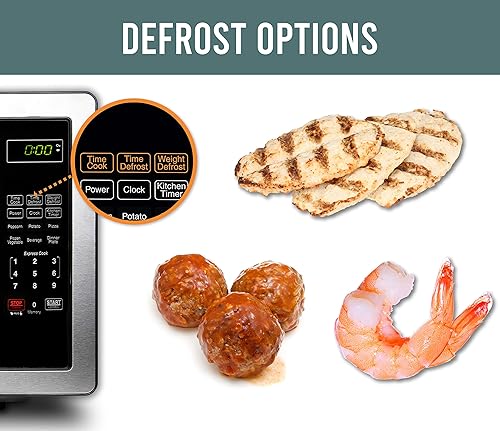 Miniatura 6 de Farberware Classic - Horno microondas de 11 pies cúbicos de 1000 vatios acero inoxidable pies cúbicos