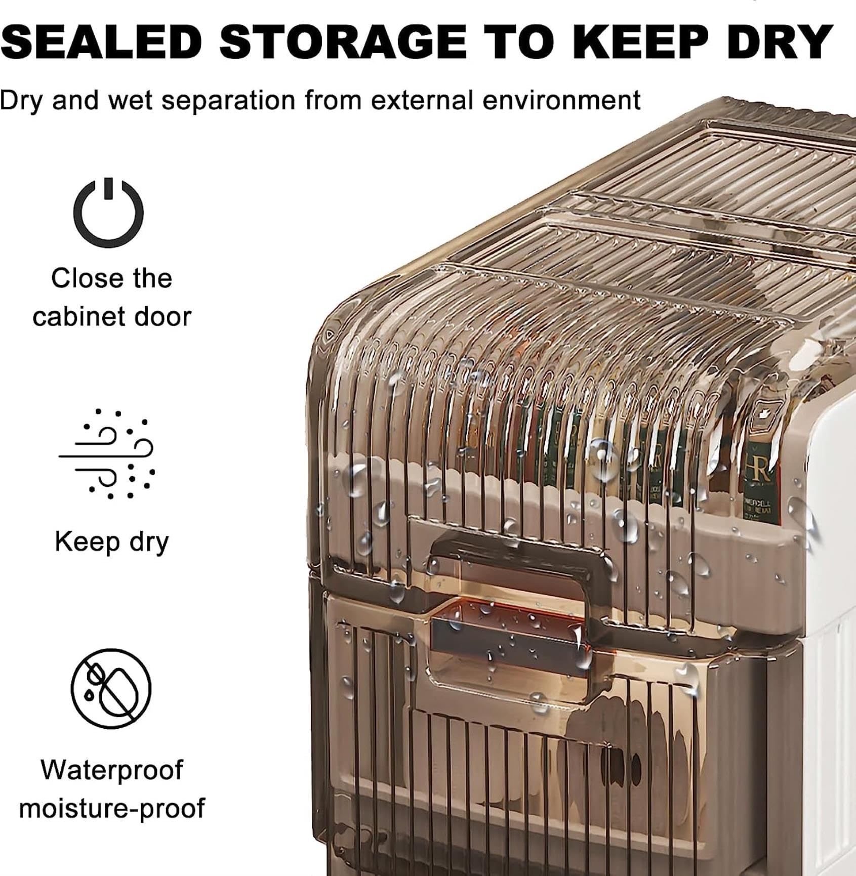 Gabinete de piso para baño con cajones de almacenamiento apilables, carrito con cajones de almacenamiento estrechos de 3/4/5 niveles para baño, unidad de almacenamiento v